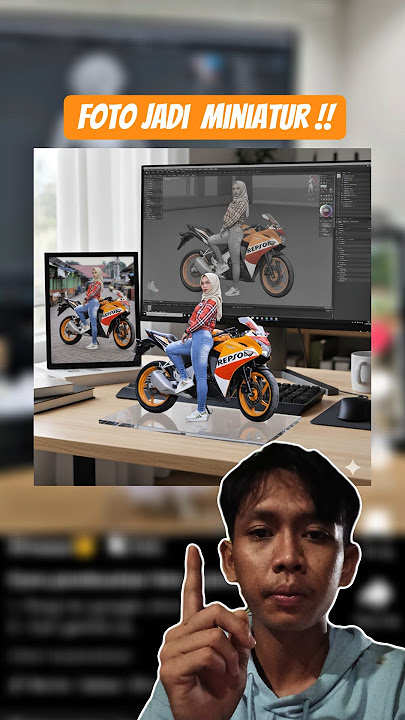 Cara paling mudah edit foto jadi miniatur  #shorts#viral#gemini#ai#FotoJadiMiniatur