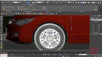 3ds Max   Tutorial Lesson 04 Animating a Car Path Spinning the Wheels