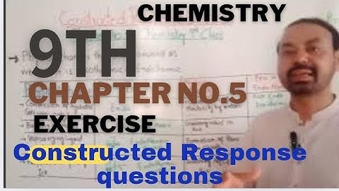 Exercise|Constructed Response Questions|Chapter no.5|Energetics|Chemistry 9th Class new book 2025.