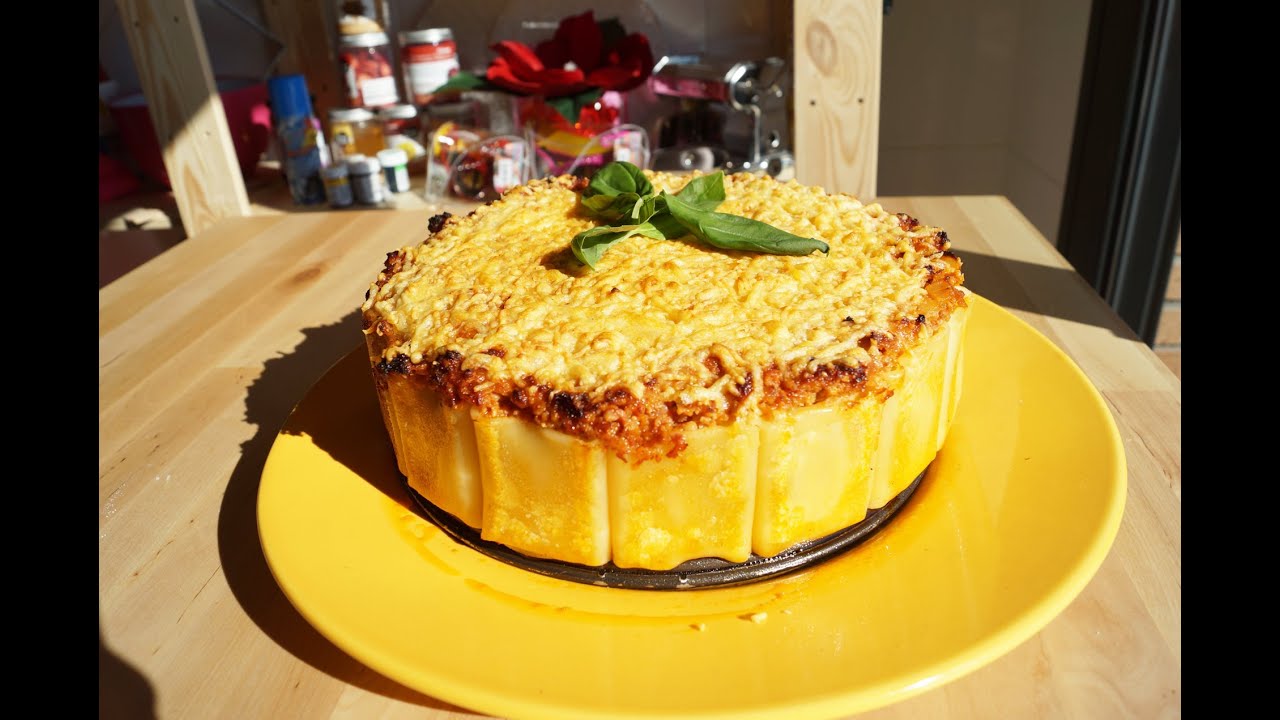 Pastel de pasta Paccheri y carne (Pasta Italiana) Sanwichita YouTube