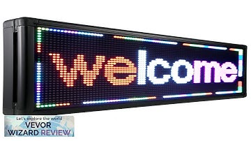 VEVOR Led Sign 40 x 15 inch Led Scrolling Sign 3 Color Review
