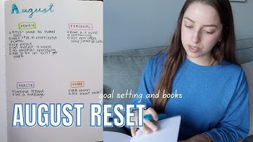 August Reset | goal setting & books