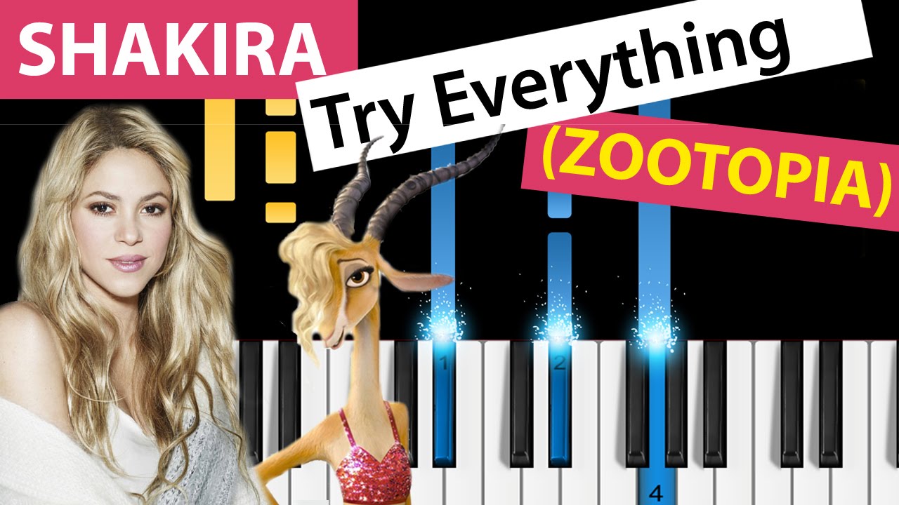 Shakira everything. Try everything Shakira. Shakira zootopia. «Try everything» (Shakira) Note.