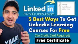 3 Best Ways Linkedin Learning Free Courses | Linkedin Free Certificate | Free Linkedin Subscription screenshot 4