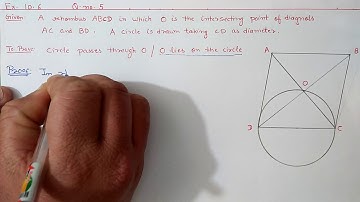 Q.5 Ex.10.6 (optional) Chapter:10 Circles | Ncert Maths Class 9 | Cbse
