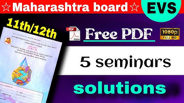 Class 12 - EVS Journal Assignment seminar - evs seminar class 11 in english 12th evs project seminar