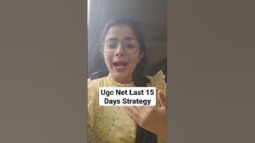 Ugc Net Last 15 Days Strategy By Simranjit Kaur #shorts