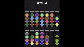 Ball Sort Puzzle Level 147 SOLVED