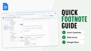How to Add Footnotes in Google Docs (Footnote Source Link)
