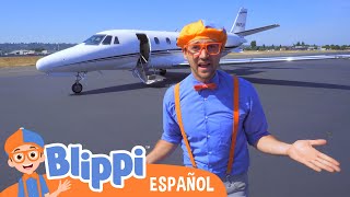 Blippi explora un avión privado | Aprende con blippi | Videos educativos para niños