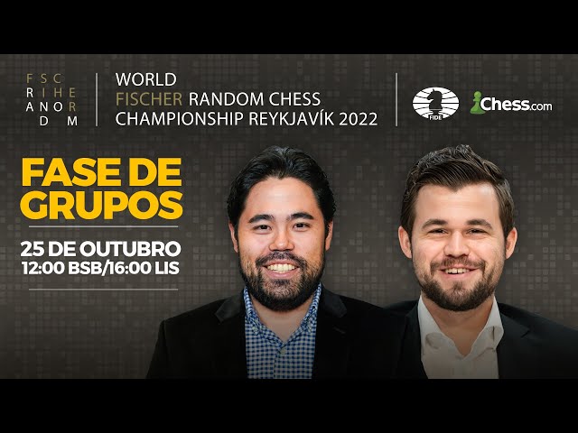 Campeonato Mundial de Xadrez Fischer Random - Reykjavik 2022 / Dia 01 -  Fase de Grupos 