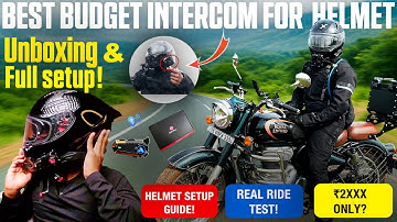 EDYELL Motorcycle Helmet Bluetooth Intercom 🔊 | Unboxing, Helmet Installation & Real Ride Testing!