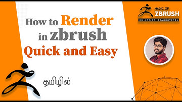 How to Render Better in Zbrush and BPR Render settings in Tamil by starkstefen