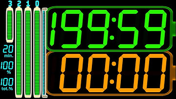 BCG 200 Minutes (199:59) Countdown with Stopwatch (Multi Battery Life LED) Remix BBC Countdown V.12