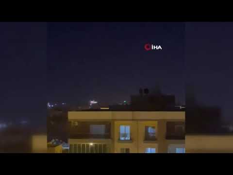 Suriye’deki Patlamalar ve Alevler Mardin'den Görüntülendi