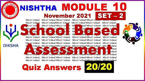 NISHTHA MODULE 10  ANSWERS IN ENGLISH ,DIKSHA MODULE 10  ANSWERS FOR ENGLISH MEDIUM,