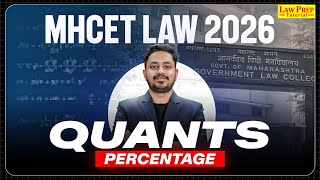 MHCET Law 2026 Maths | Percentage Tricks &amp; Shortcuts for MHCET Law Exam