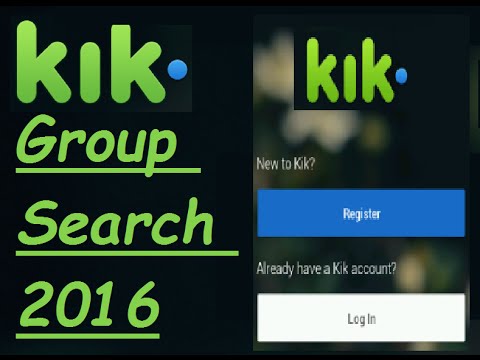 elektropositive pulsåre råb op How to Join Kik Group 2017 / Enable KIK Group Search Again - 2017 - YouTube