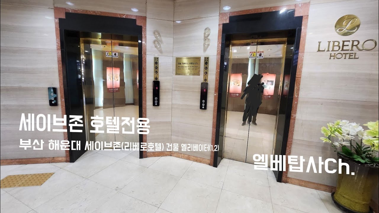 [엘베탑사],[특이한 포지션] 부산 해운대 세이브존(리베로호텔) 금성엘리베이터 1,2호기 탑사(…