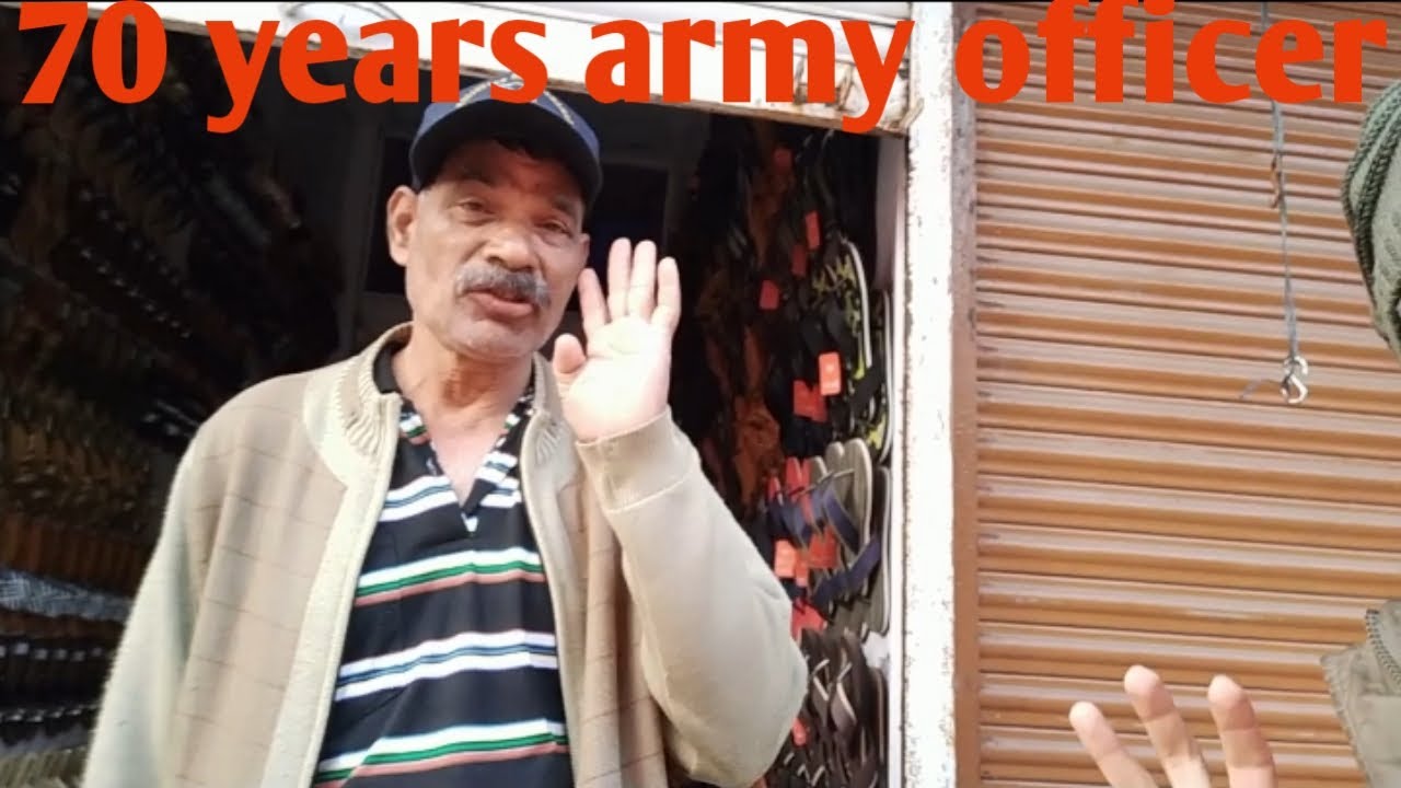 70 years army officer at Lonavala shop Willson point - YouTube