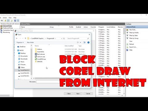 How to BLOCK Corel Draw from Internet