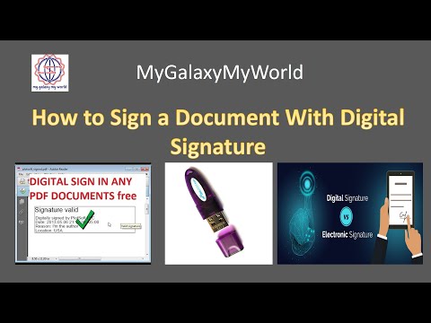 Digital Signature || How to Sign with Digital Signature || VSign||EMudra|| Digitally Sign a Document
