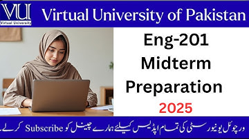 Eng-201 Midterm Preparation 2025 From VU topper File #exam #eng201#Midterm