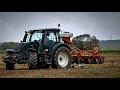 Valtra n134 in action  kuhn mixter 100 semis direct  seigle