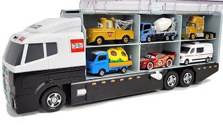 12 Type Tomica Cars ☆ Tomica opening and put in big Okatazuke convoy (police car color)
