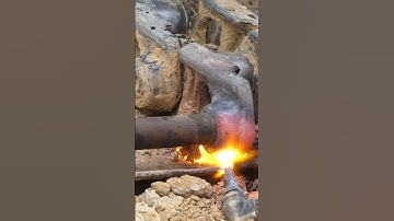 Wow! Amazing Technique Skills Fixing Komatsu Dozer Track Chain Broken While Processing #Short