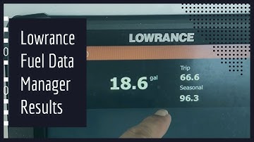 Lowrance Fuel Data Manager Results
