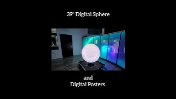 Mixing technology is one of our favorite things to do, 39" Digital Sphere and Digital Posters