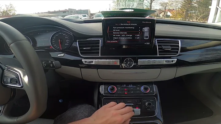 How to Reset Service Reminder in AUDI A8 D4 ( 2010 – 2017 ) | Manage Service Info