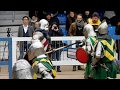 Armored medieval knight simon rohrich punches australian off his feet 5 vs 5 2018 imcf in scotland