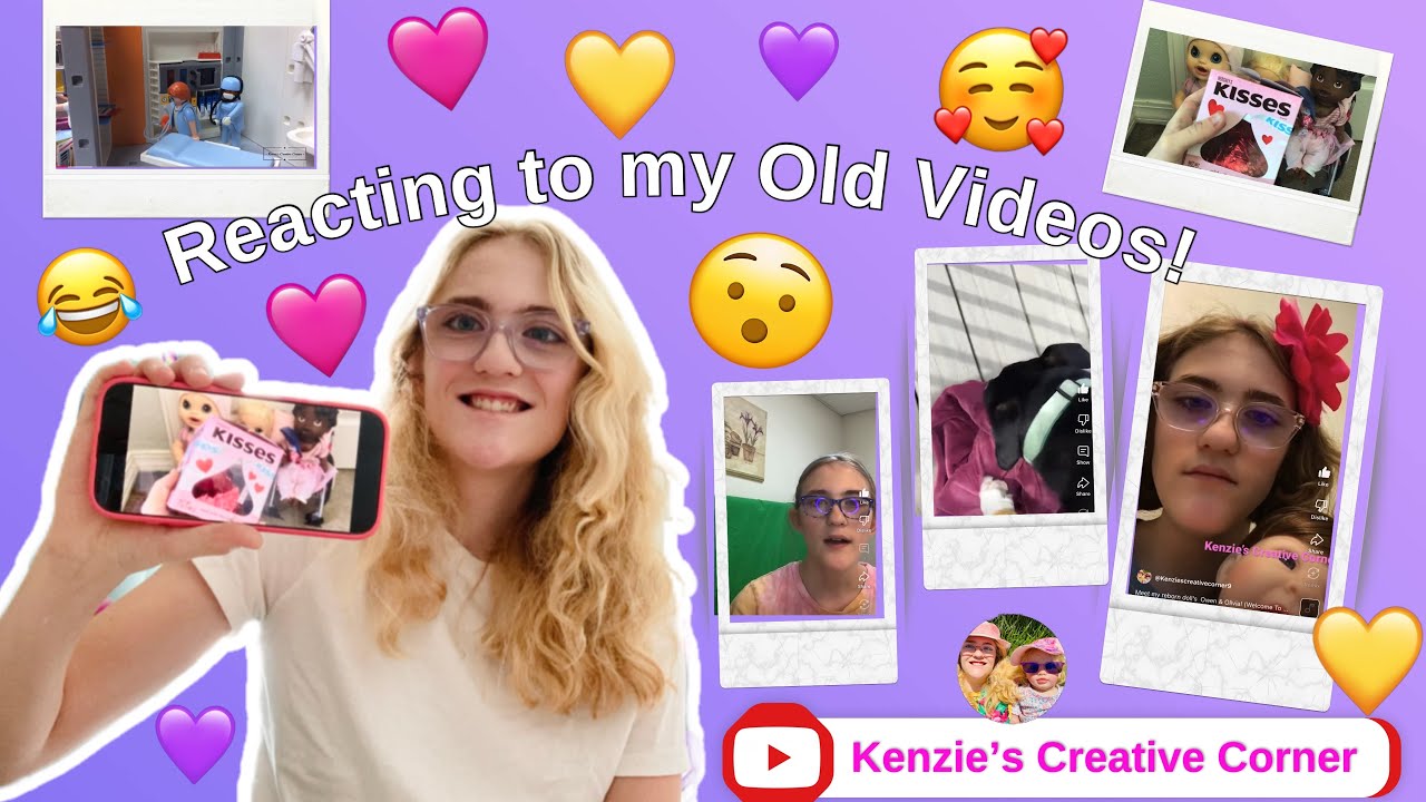 Reacting To My Old Videos: Ep 2 @Kenziescreativecorner9 - YouTube