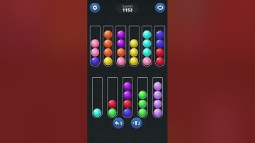 Ball Sort by Infinite Joy (V2): Levels 1152, 1153, 1154