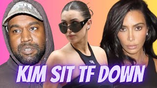 Kanye West Snubs Kim again Shading TF outta the Kardashian for Stalking his Wife Bianca??