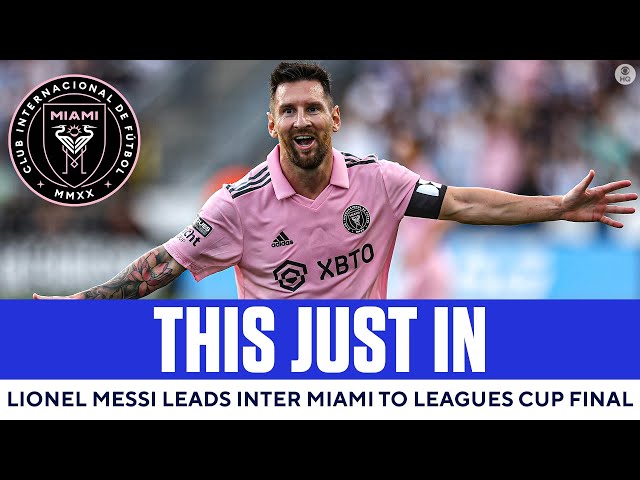 Messi marca no sexto jogo seguido, Inter Miami goleia e vai para a final da  Leagues Cup 