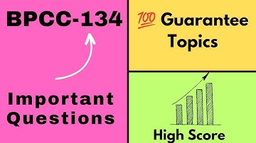 BPCC-134 Important Questions for Exam 📚📚 Bpcc134 Important Topics 💯💯#exam #ignou