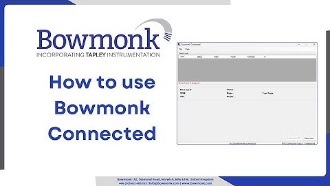 How to submit your BrakeCheck results using Bowmonk Connected