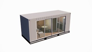 Container house design tutorial sketchup 2x6 (speedup) screenshot 1