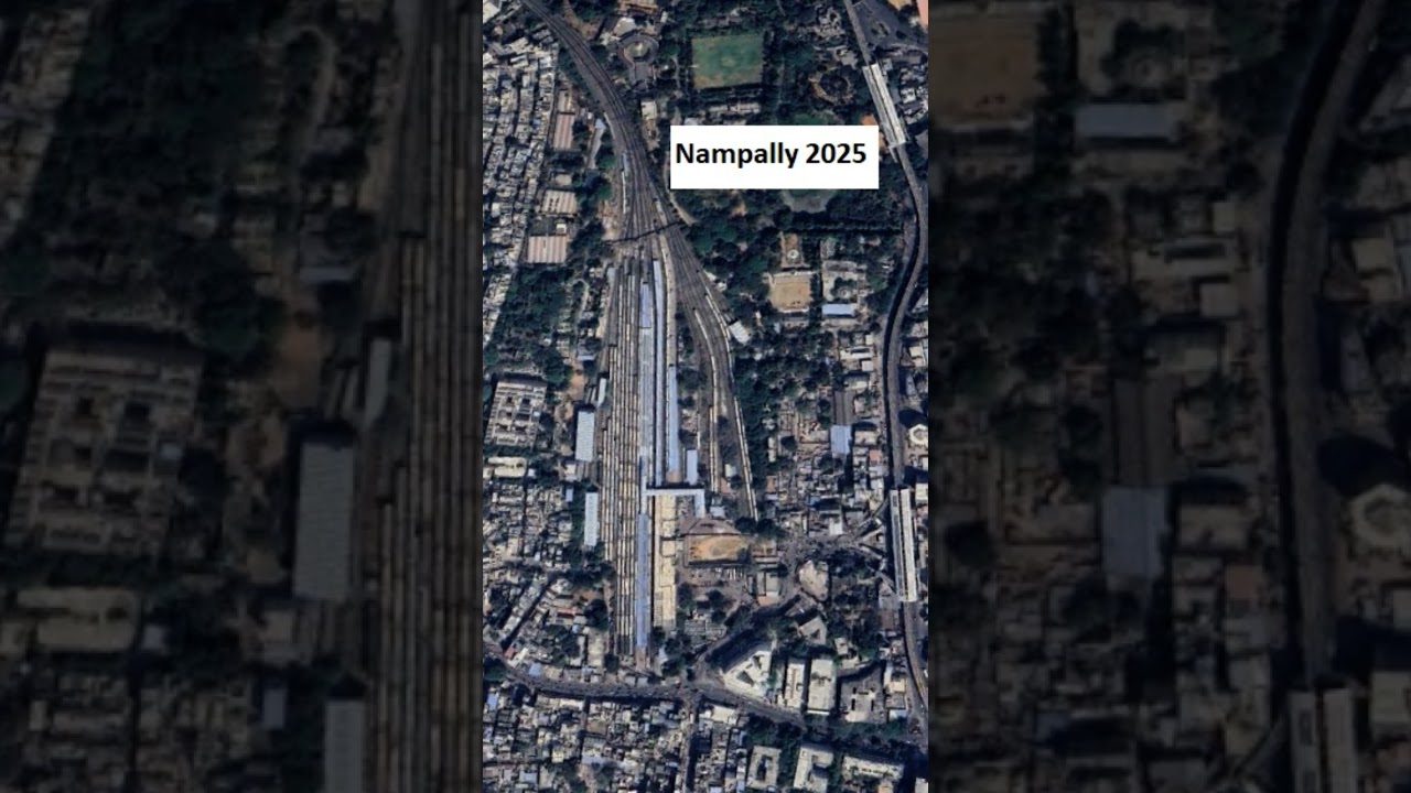 Nampally Railway station, Hyderabad in 1979 vs 2025.