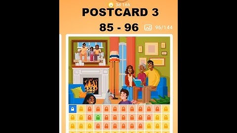 Nonogram Thanksgiving Day Event 3rd postcard level 85-96