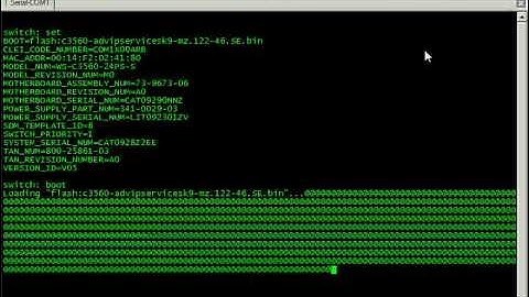 Cisco IOS Image Recovery via xMODEM