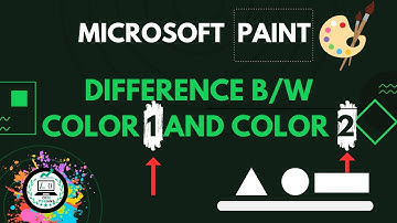 Exploring the Ultimate Difference Between Color 1 and Color 2 in Microsoft Paint!