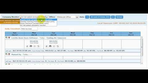 Filtering Dashboard by company monitor