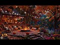 Cozy Lakeside Cabin in Fall 🍂 Fireplace Crackle, Relaxing Jazz & Serene Ambience for Evenings