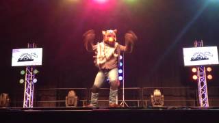 Anthrocon 2014 Fursuit Dance Competition -01- Silver Moonwolf