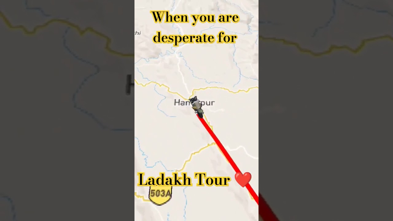 Shimla to Dharamshala Route Map 