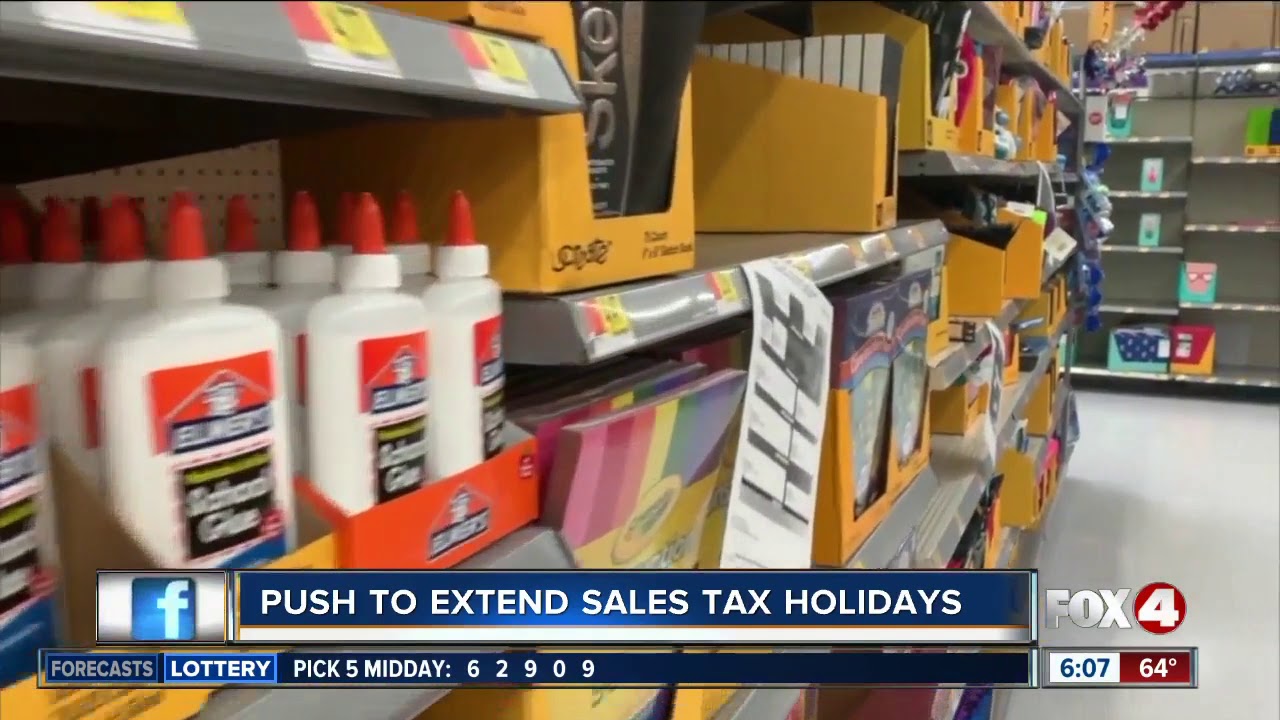 Florida lawmakers push for extended sales tax holidays in 2020
